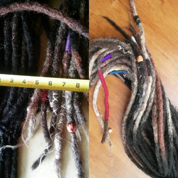 long black blonde brown ombre synthetic dreadlocks